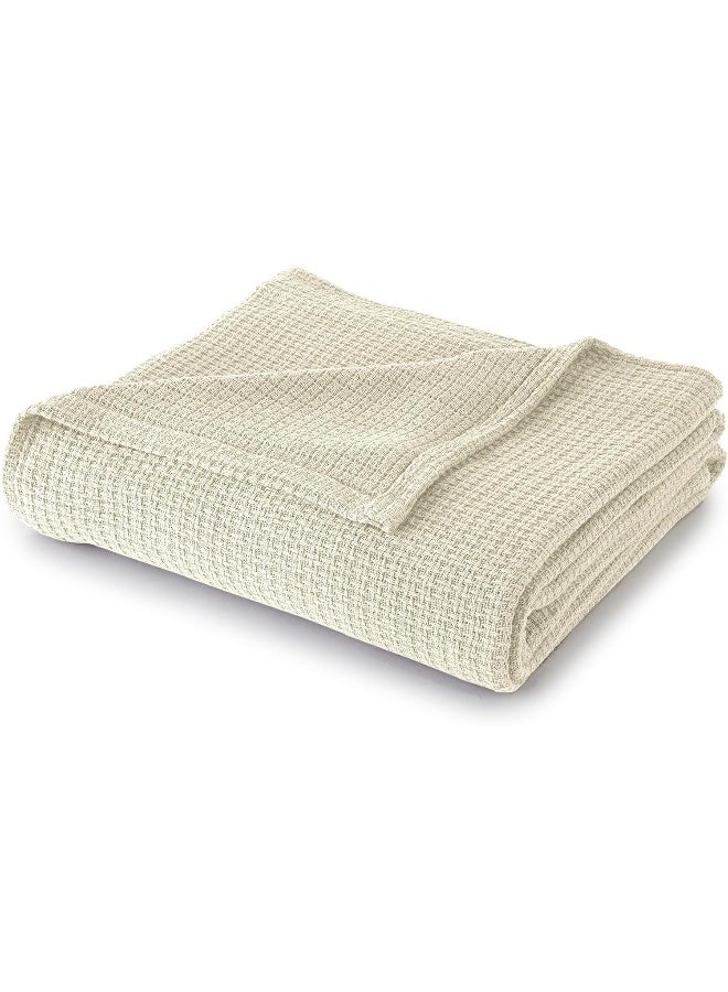 SUNYIN Sun Yin USA Inc King Ivory 100% Cotton Blanket - Image 1